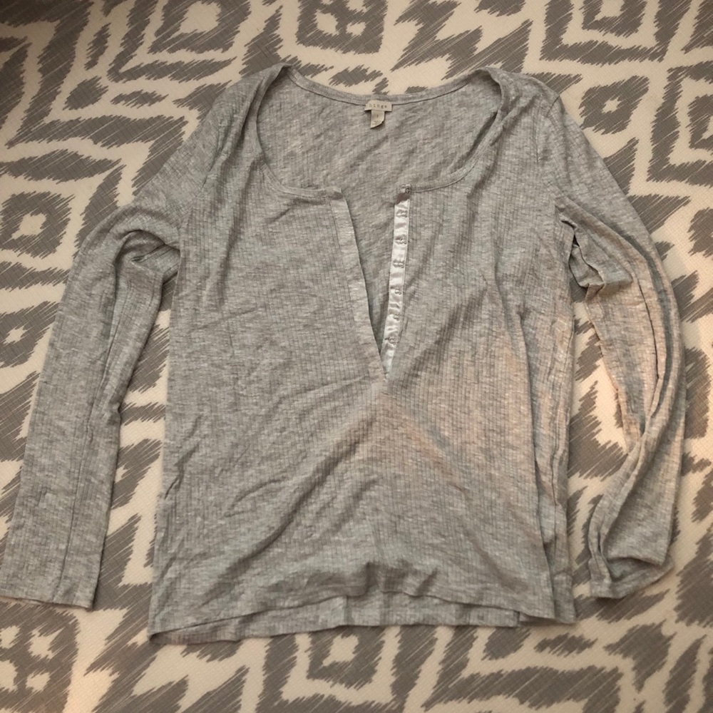 Light grey corset clip Henley